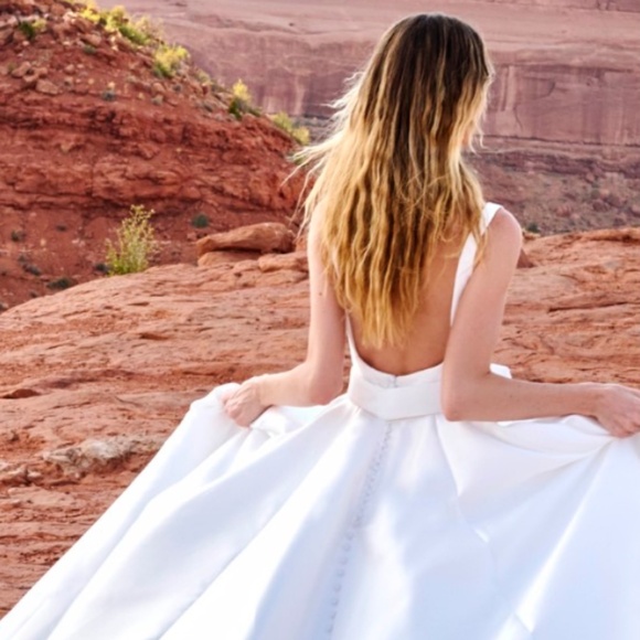 Liz Luo Red Bridal Gown - Picture 4 of 5